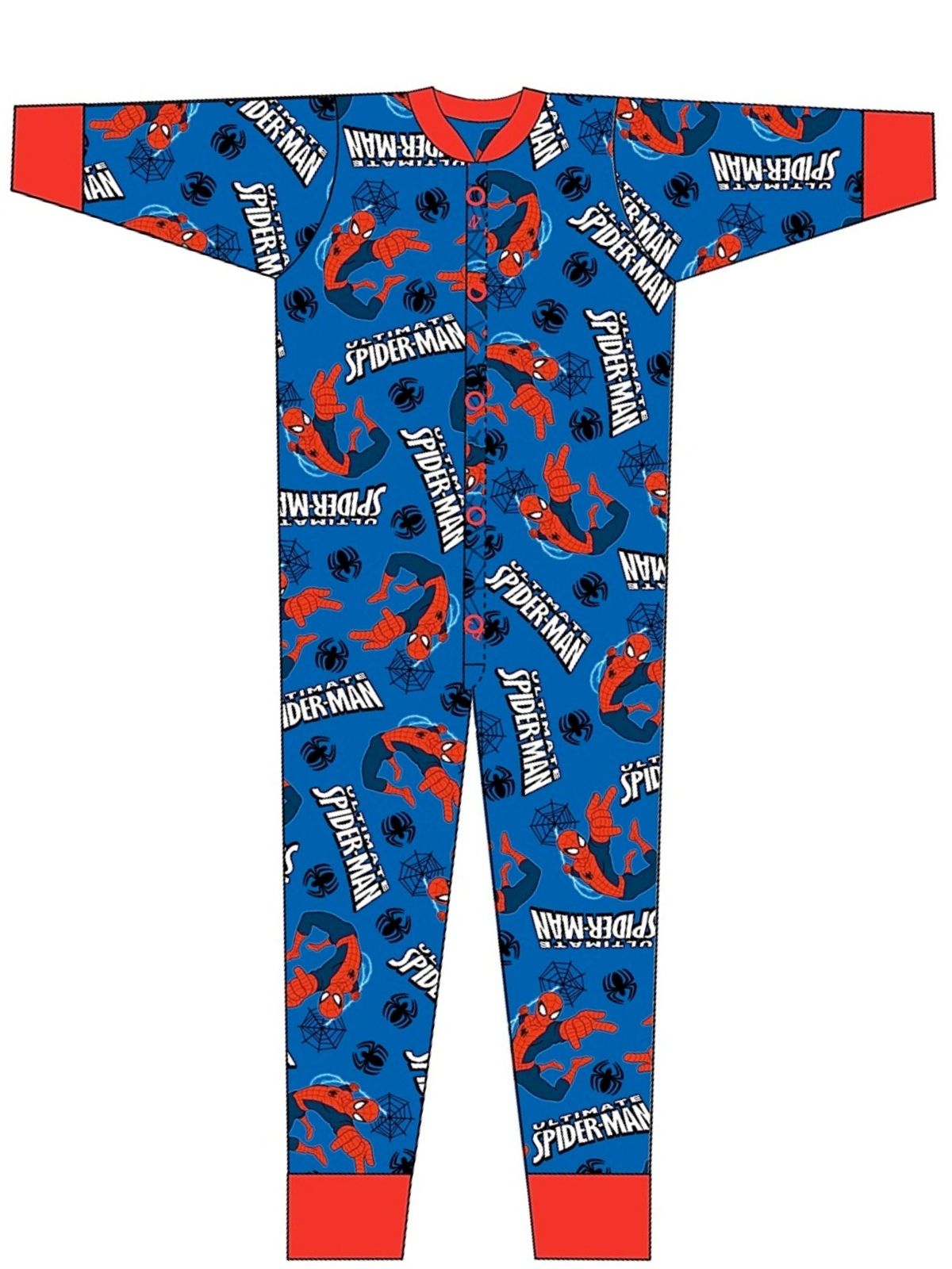 Kids Boys 100 Cotton Onesies Pyjamas Superhero Pj's Sleep Suit Size 410 Years eBay